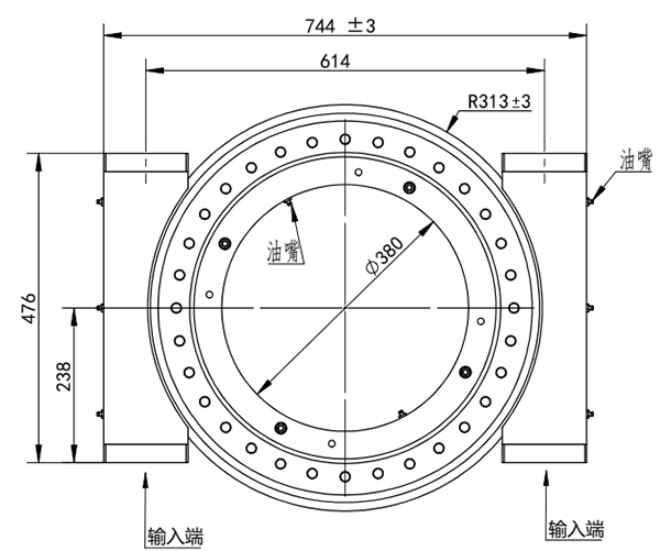 WZ-0478-2雙蝸桿回轉驅動圖紙